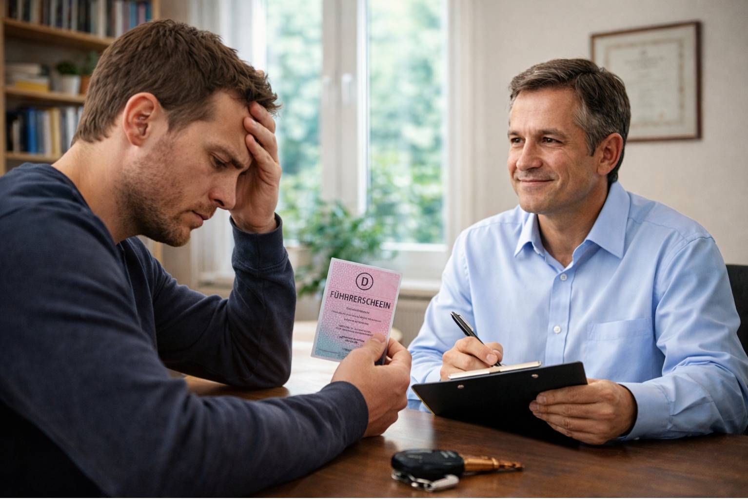 MPU Beratung Gespräch Verkehrspsychologe