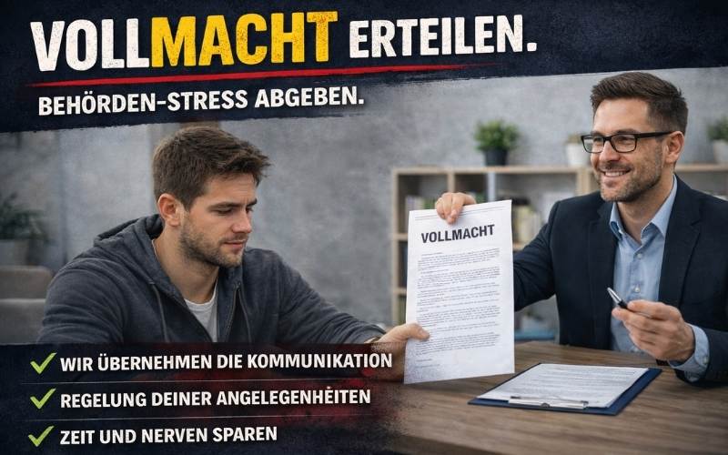 Vollmacht erteilen und Behörden-Stress abgeben